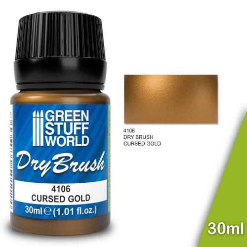 Green Stuff World Dry Brush cursed gold 30ml (GP1L=163,33)